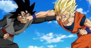 Primer enfrentamiento Goku contra Black Goku
